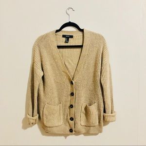 Forever 21 Tan Cardigan Sweater